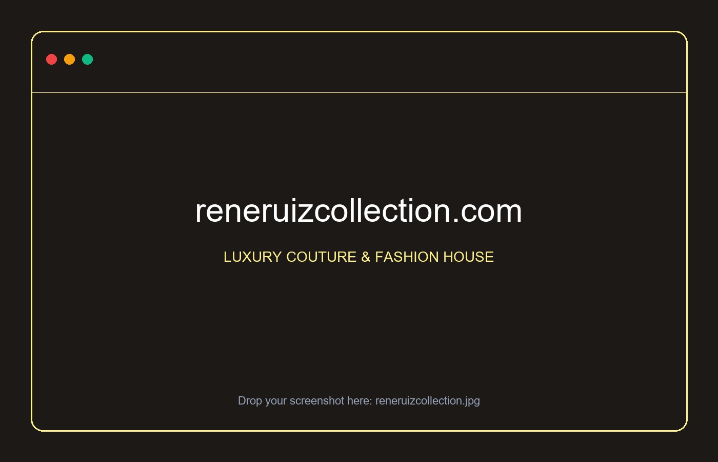 reneruizcollection.com – LUXURY COUTURE & FASHION HOUSE