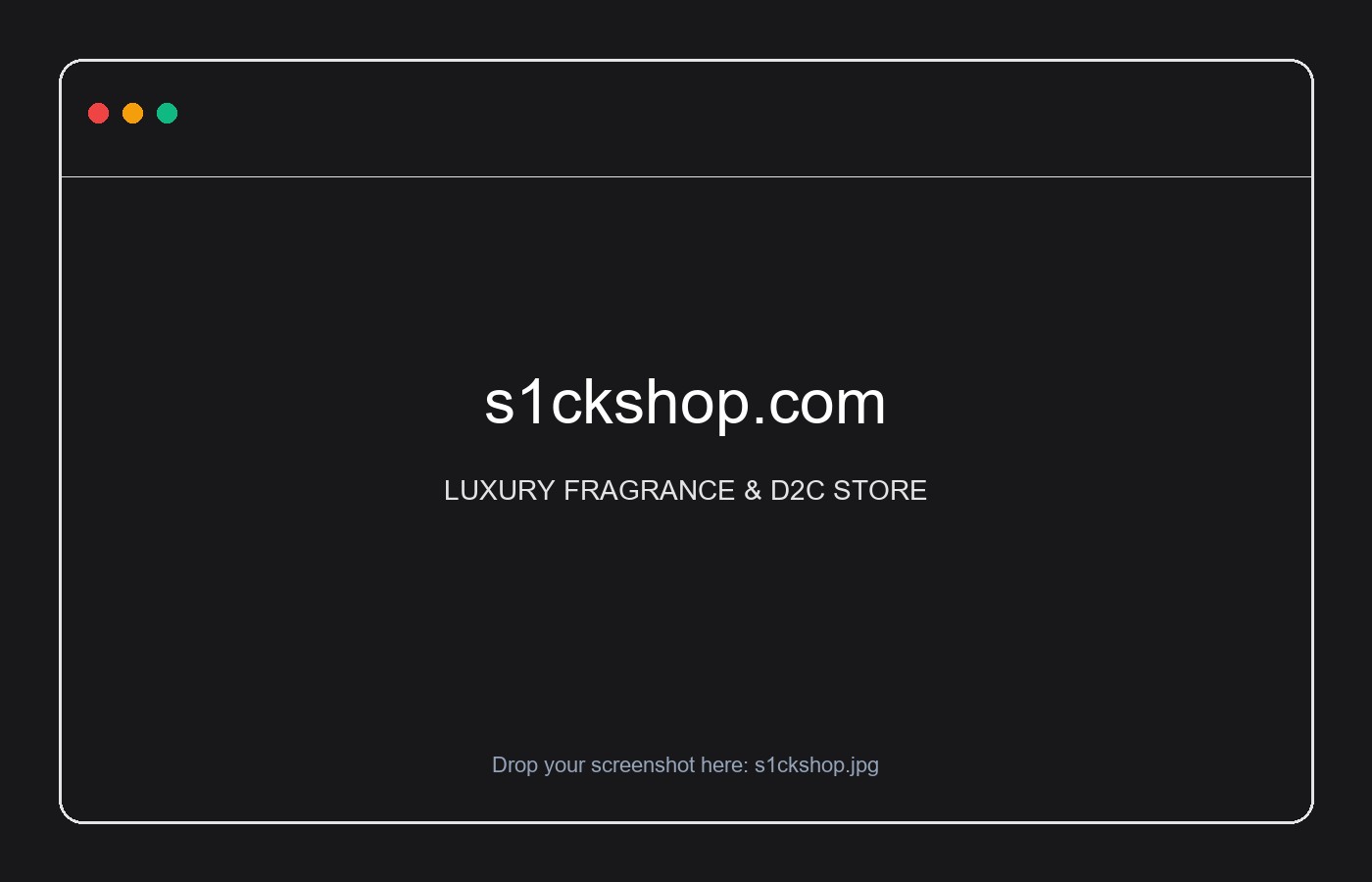 s1ckshop.com – LUXURY FRAGRANCE & D2C STORE
