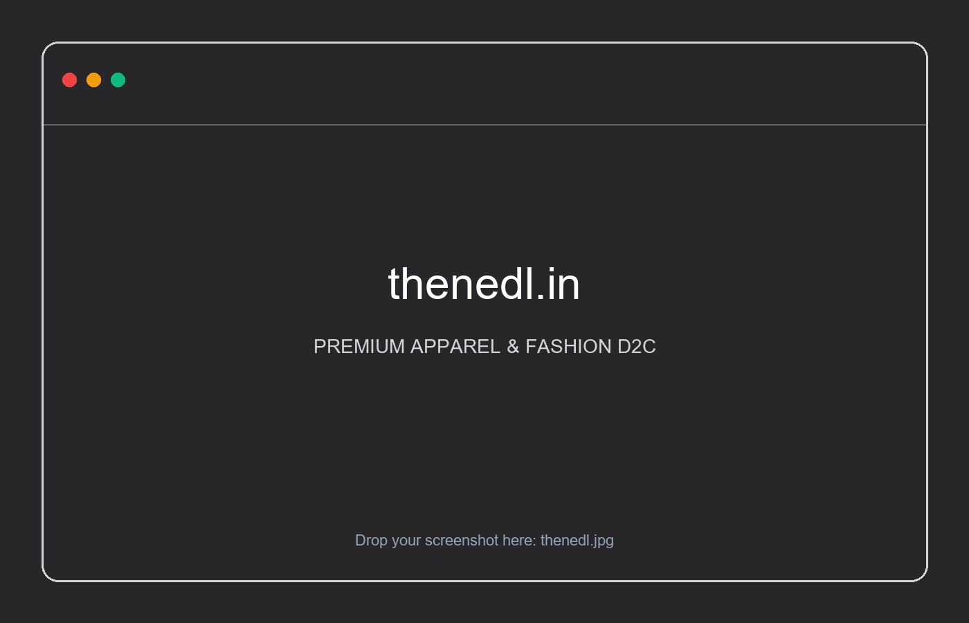 thenedl.in – PREMIUM APPAREL & FASHION D2C